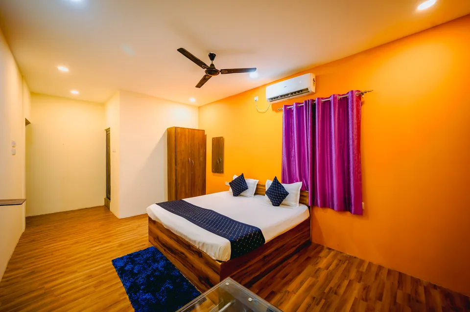 Family AC Room wide angle with hallway